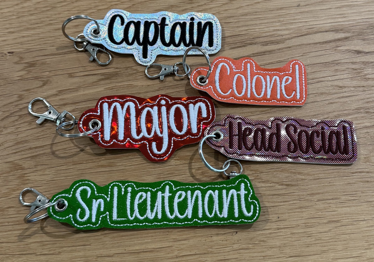 Officer Rank keychains
