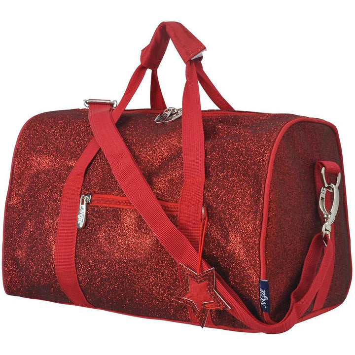 Glitter mini duffle bag