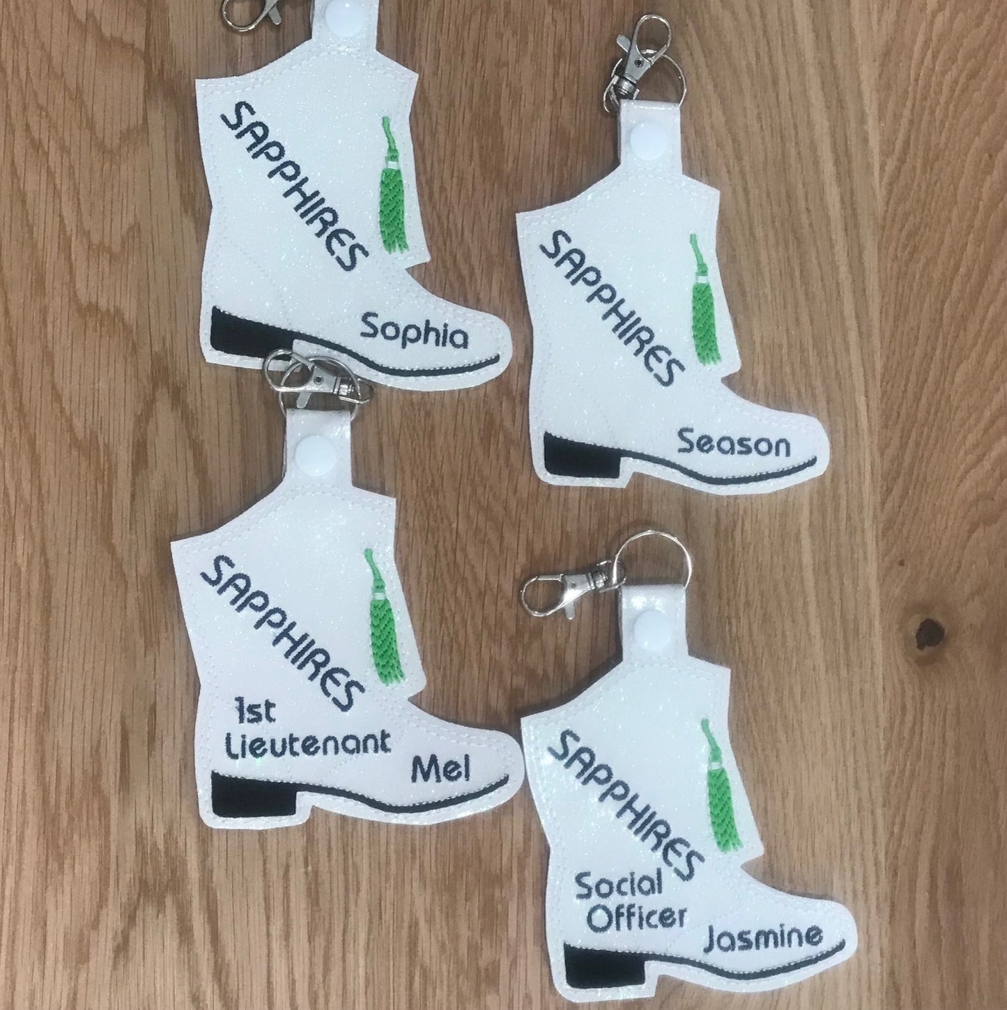 Sapphires Boot Bag tag