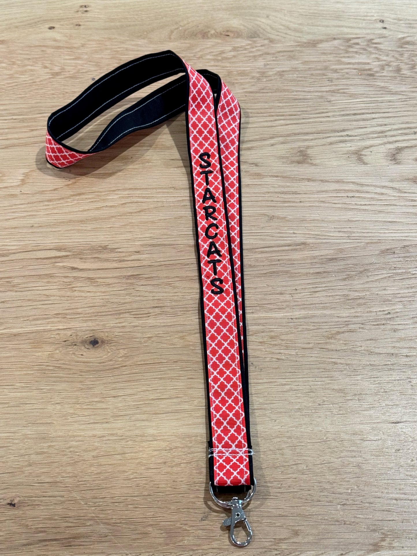 StarCats embroidered lanyard
