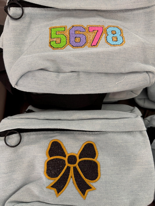 Belt bag glitter embroidered SALE