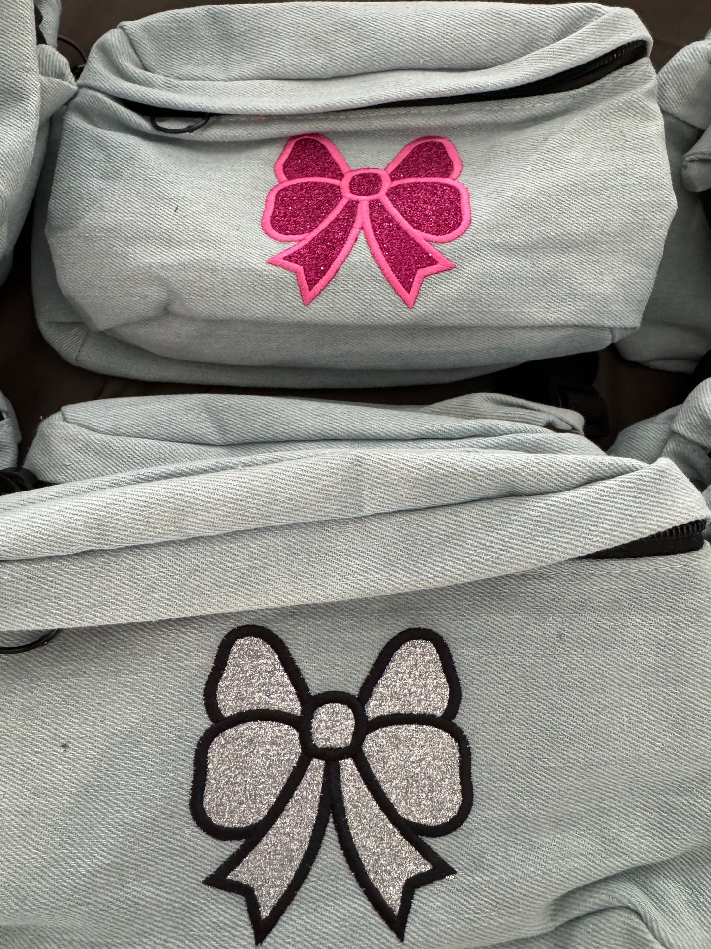 Belt bag glitter embroidered SALE