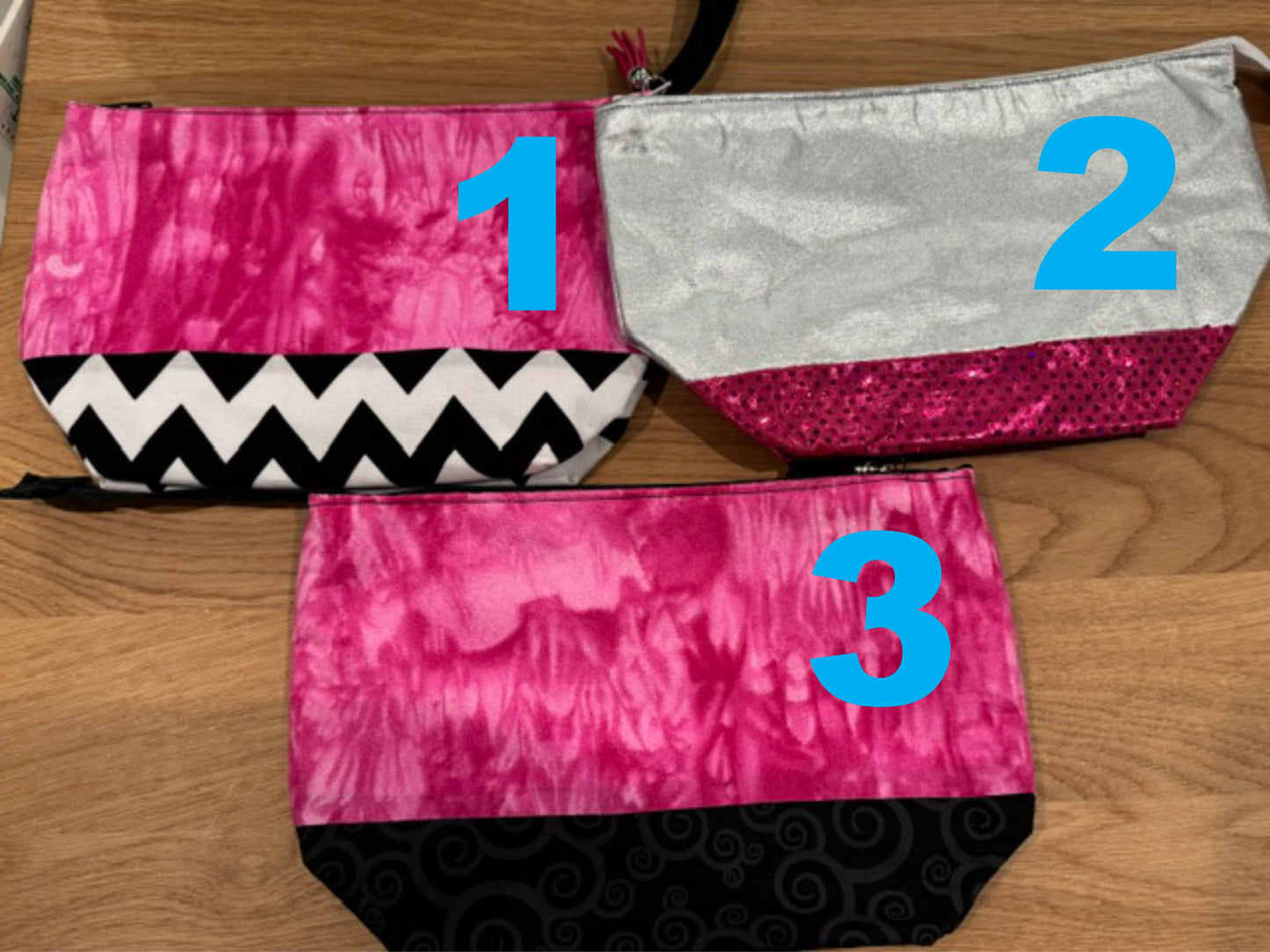 SALE - 2 color Cosmetic Bags