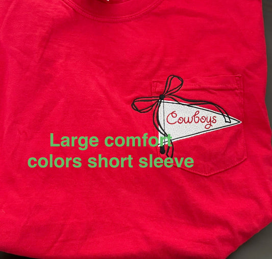 Cowboys Pennant SS T shirt