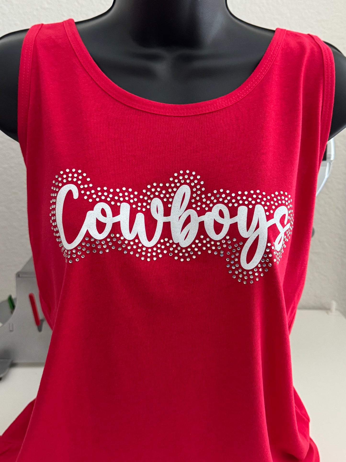 Cowboys glitter scattered stones