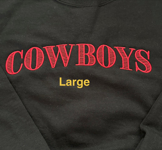 COWBOYS crewneck embroidered