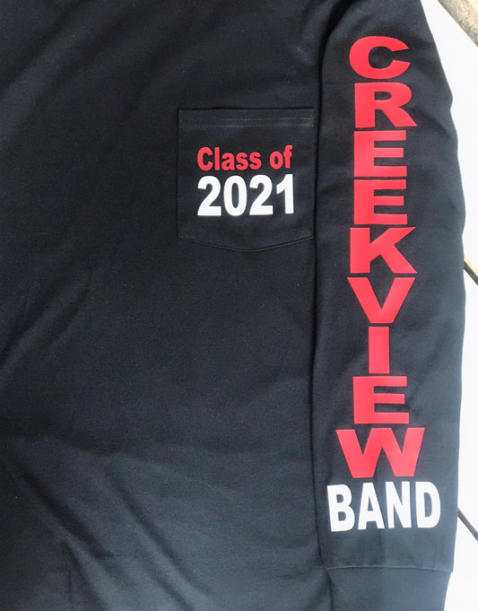 Creekview Band LS Class of T shirt PC61LS