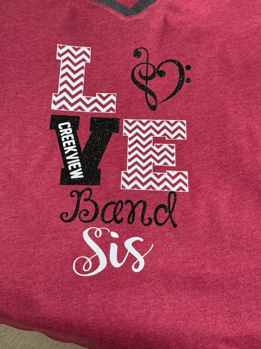 LOVE Creekview Band Ladies shirt DM476