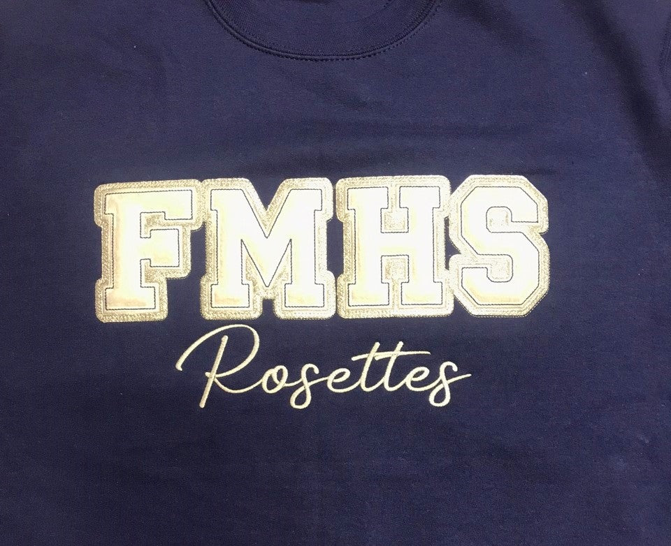FMHS Rosettes Faux Chenille Sweatshirt PC78