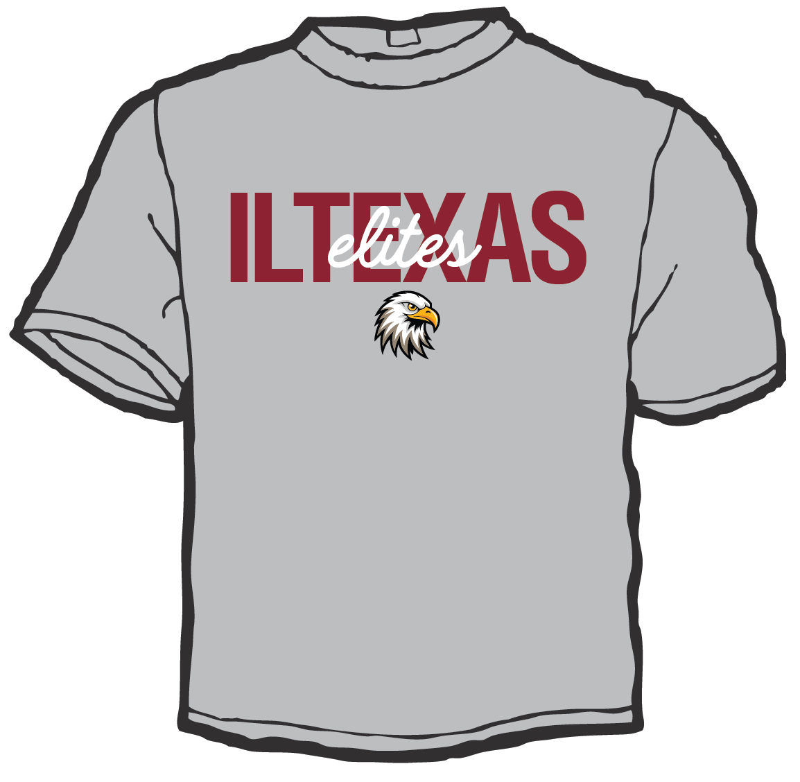 ILTEXAS Elites Grey T shirt DM130