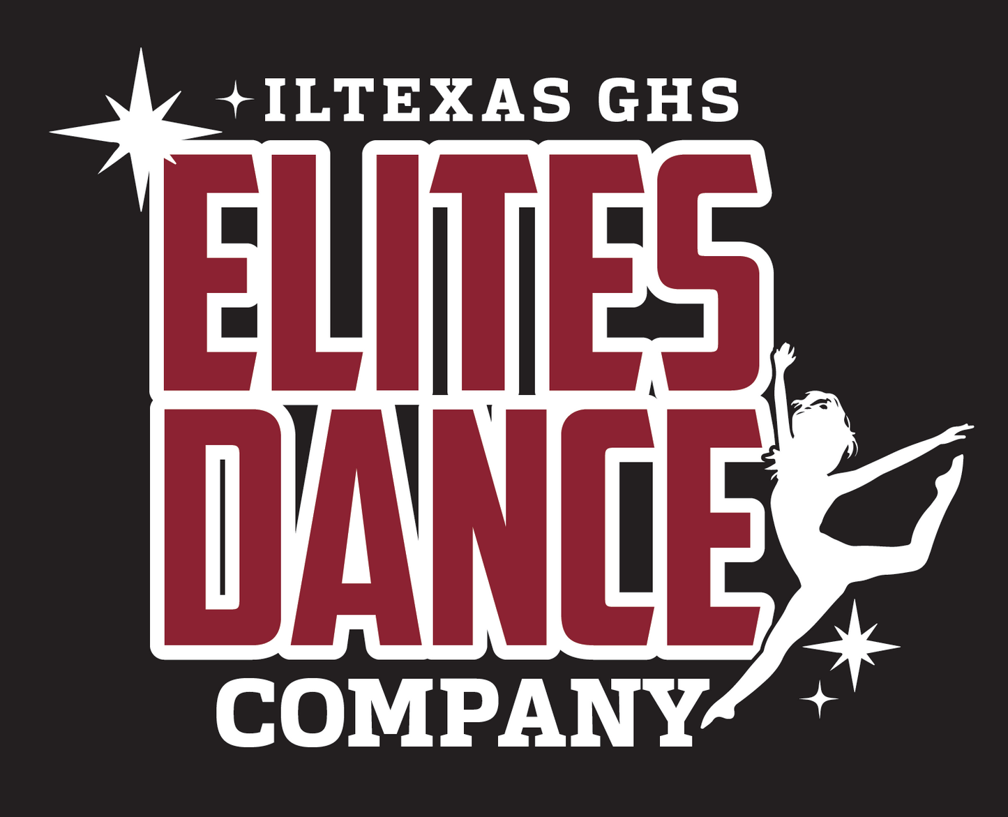 ILTEXAS ELITES DANCE - REQUIRED - glitter t shirt DM130