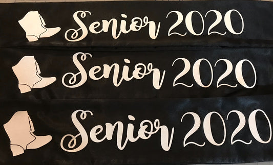 SENIOR Sash - Glitter