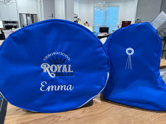 Royal Belles Hat and Boot bag
