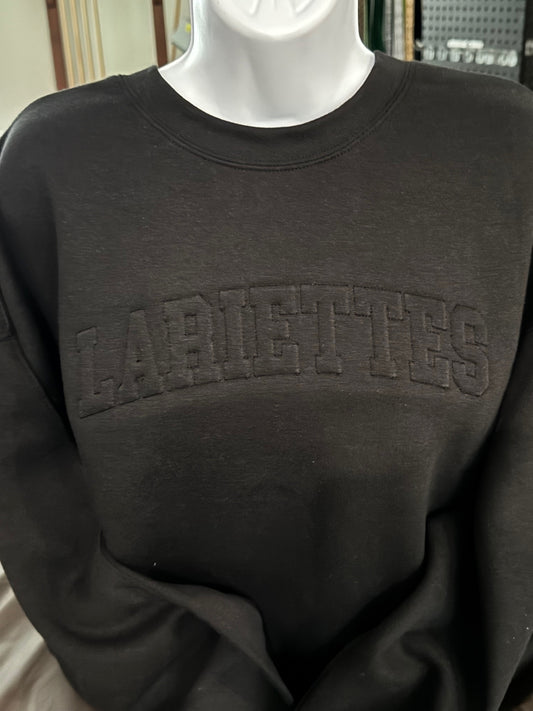 Lariettes 3D embossed oversized sweatshirt