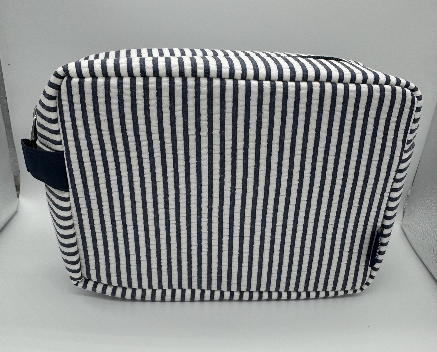 Navy Stripe Cosmetic bag