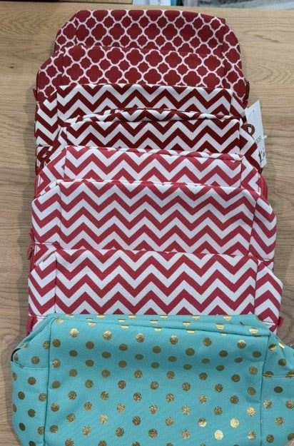 SALE - printed cosmetic bags