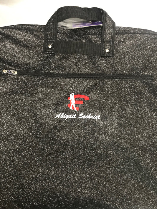 Red Hotts Black glitter garment bag