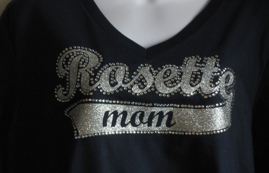 Rosette Mom G56B Glitter and Bling DM476