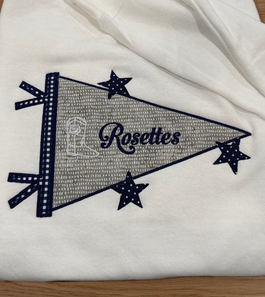 Flower Mound Rosettes Pennant sweatshirt PC78