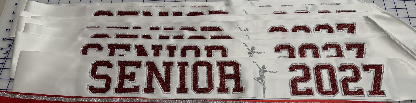 SENIOR Sash - Glitter