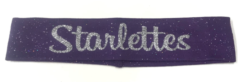 Starlettes/ Silver Stars Headband