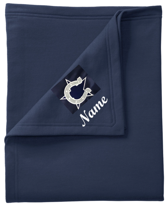 Champion Charms Navy Fleece Blanket BP78