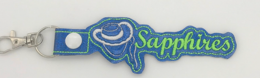 Sapphires Glitter Key Chain