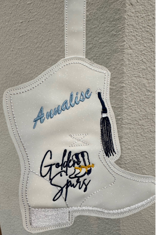 REQUIRED LR Golden Spurs Pom Holder