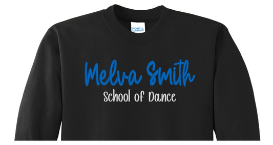 Melva Smith school of dance Sweatshirt PUFF embroidery PC90Y- PC78