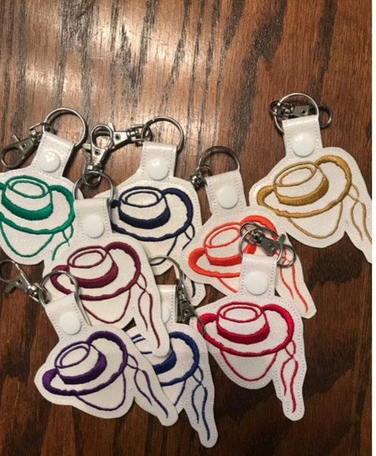Drill Team Hat keychain