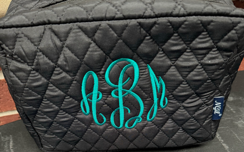 Glitter fold up Hanging cosmetic bag