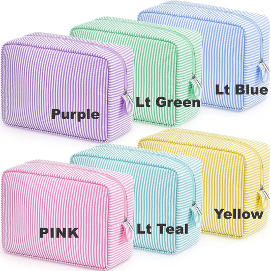 Seersucker Cosmetic Bags