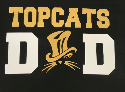 TCHS Topcats Dad T shirt DM130