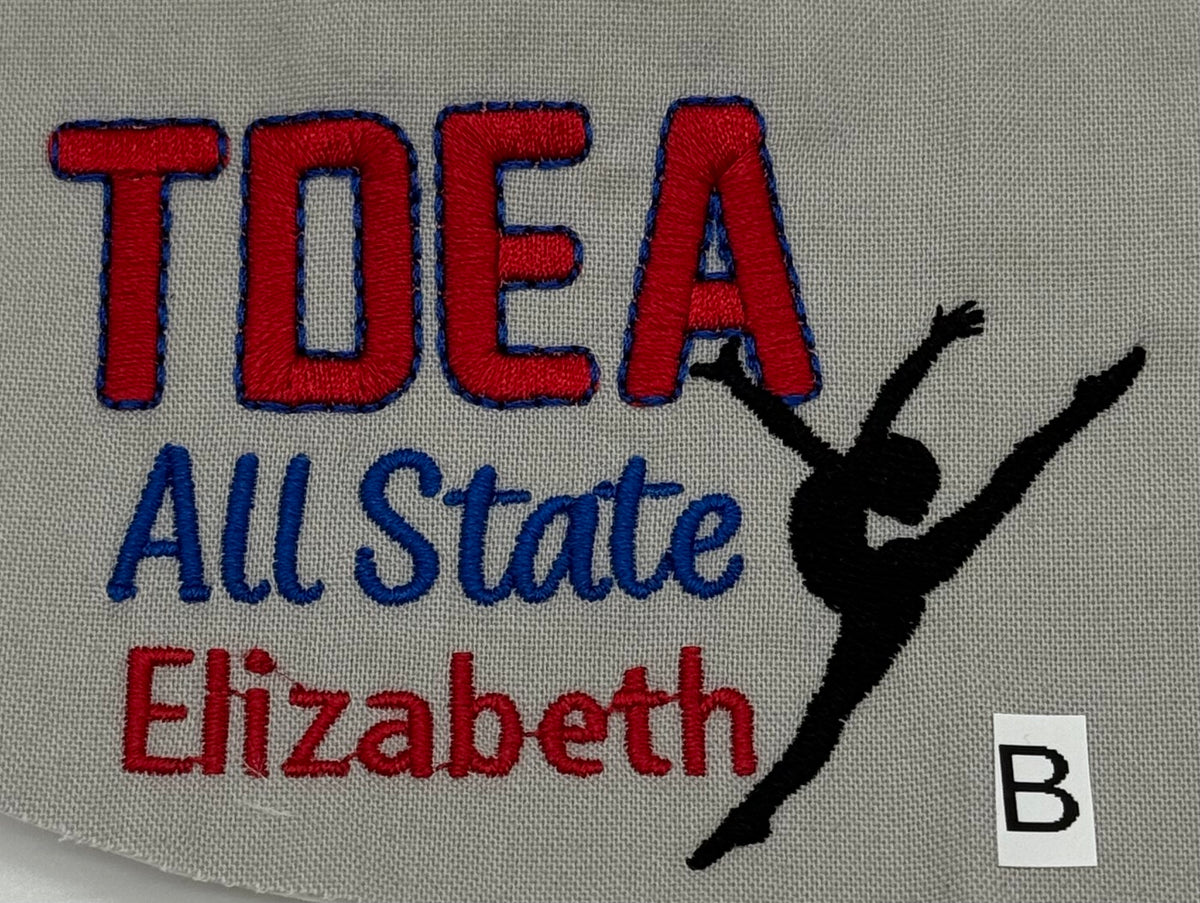 TDEA All State - Design B - left chest embroidery