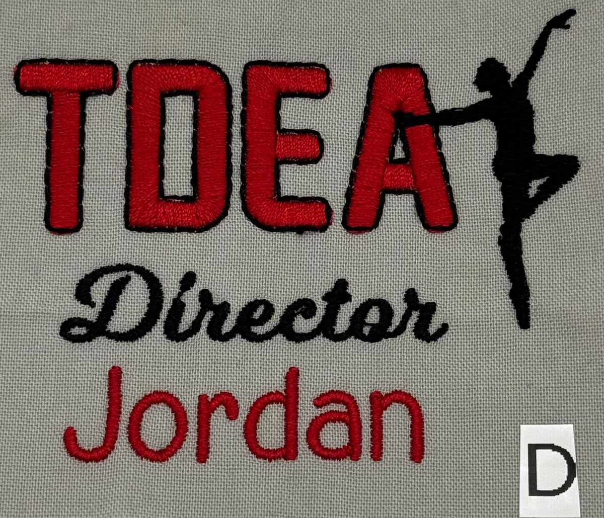 TDEA - Design D - left chest embroidery