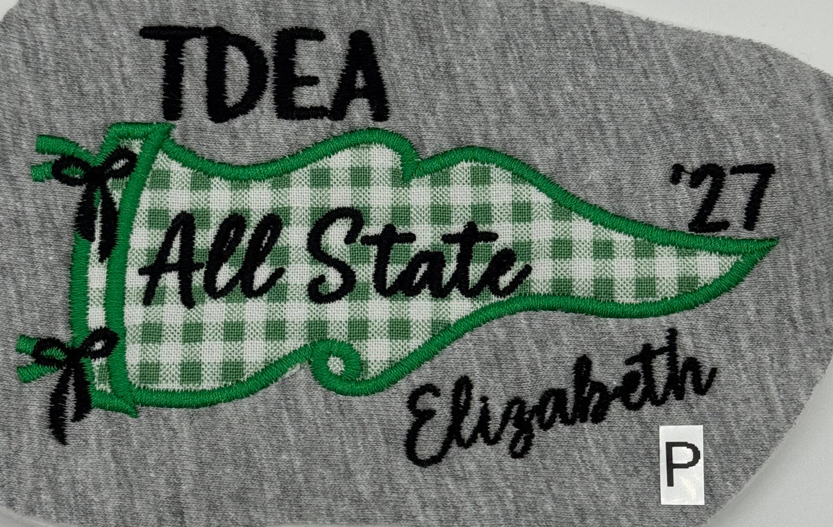 TDEA All State - Design Pennant- left chest embroidery