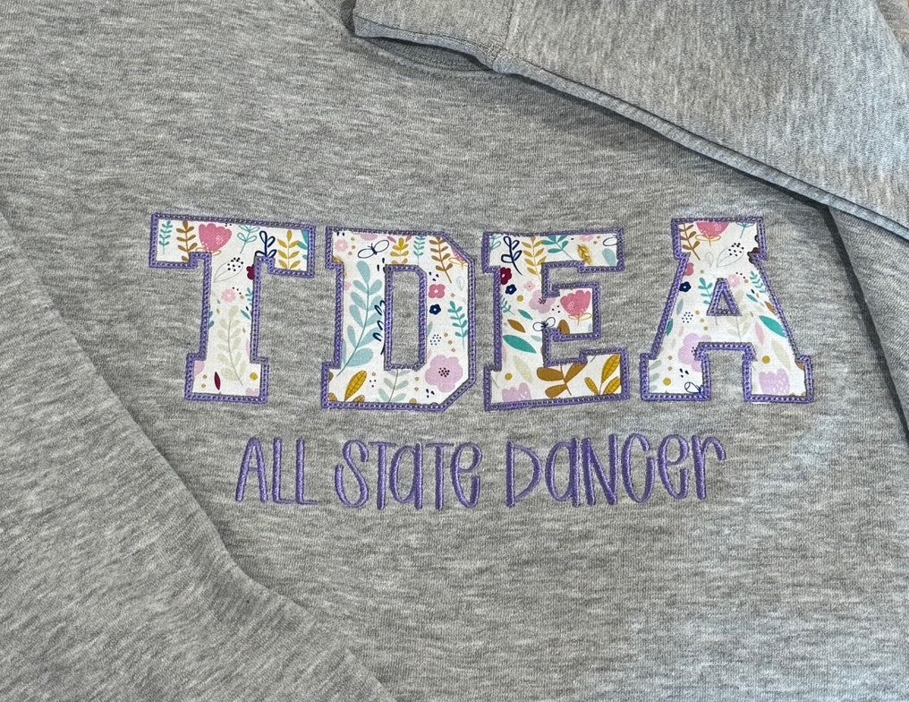 TDEA oversized fleece sweatshirt on grey