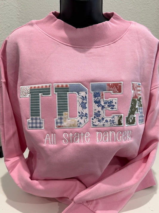 TDEA All State Dancer Mock Neck Sweatshirt