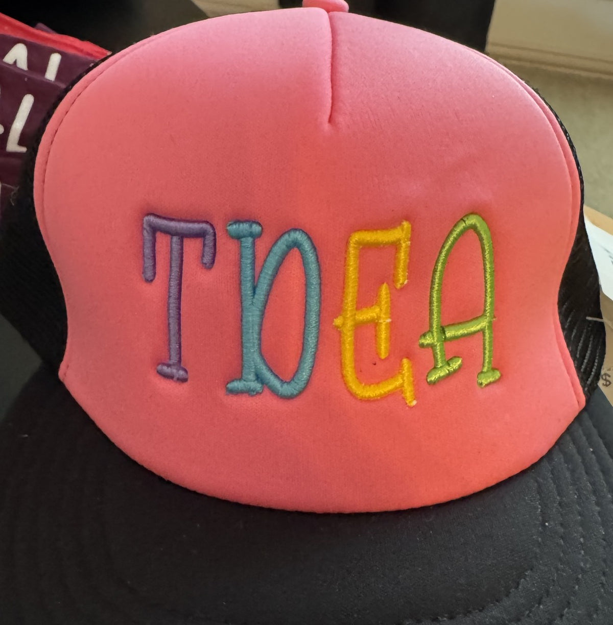 SALE - TDEA puff foam embroidered hat