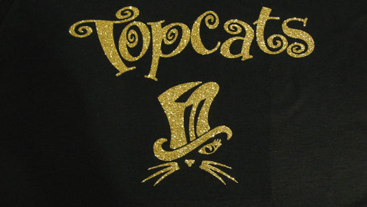 Topcats Logo Glitter T shirt DM130 1717