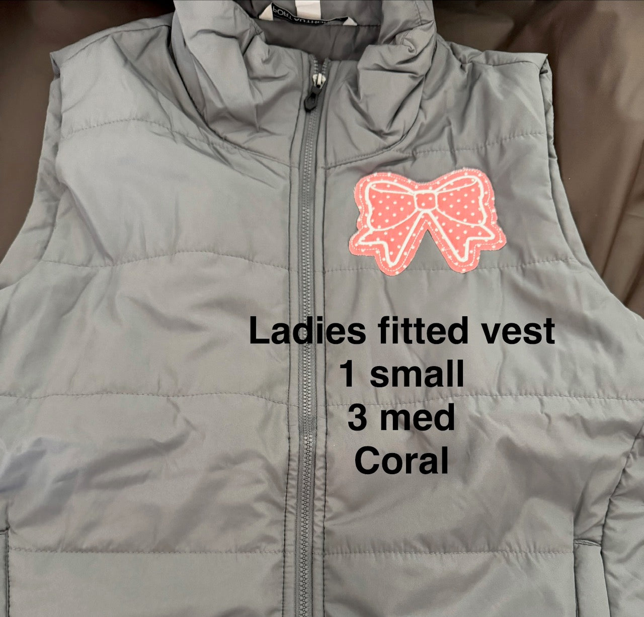 Ladies fitted Vest coral