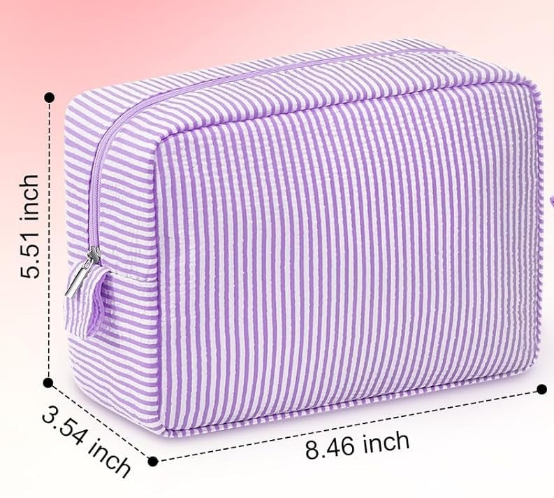 Seersucker Cosmetic Bags