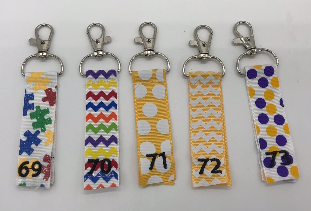 Wristlet Key Fob (ITH) · Oma's Place Machine Embroidery Designs